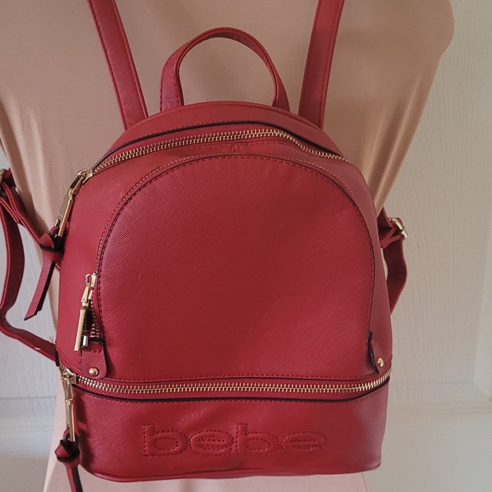 Bebe Red Mini Backpack - image 1